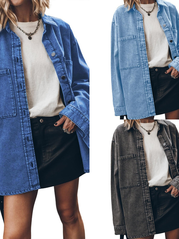 Vintage Fashion Hong Kong - Giacca di jeans da donna a