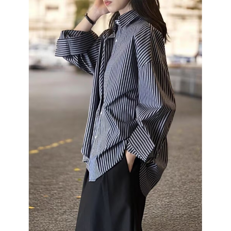 Vintage Fashion Hong Kong - Camicia da donna a maniche lunghe