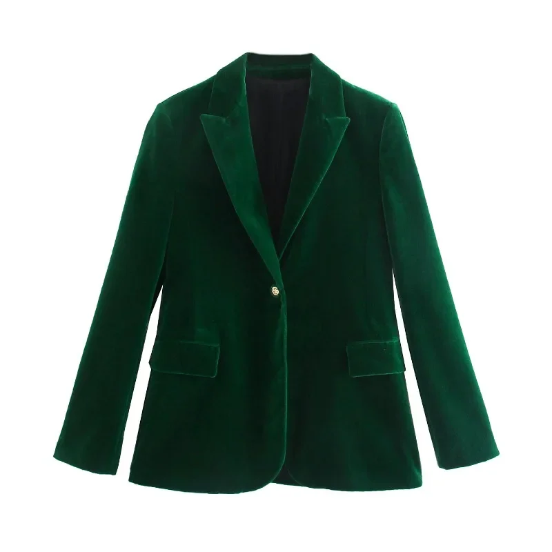 Velvet Blazer Vintage - Blazer da donna elegante in velluto