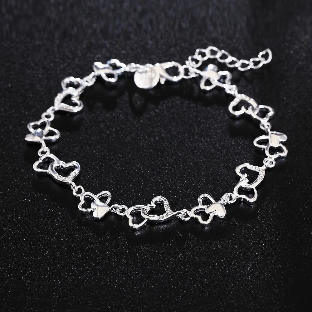 Vintage Fashion Center - Popolari Bracciali a Catena con Cuore