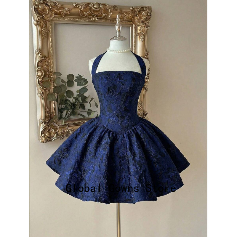 Vintage Fashion Hong Kong - Abito da ballo vintage blu royal