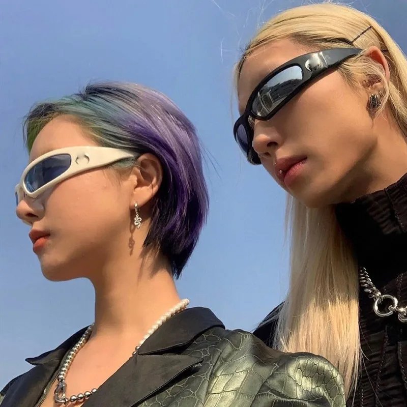 Vintage Fashion Tiktok - Occhiali in resina Y2K Lenti Tiktok