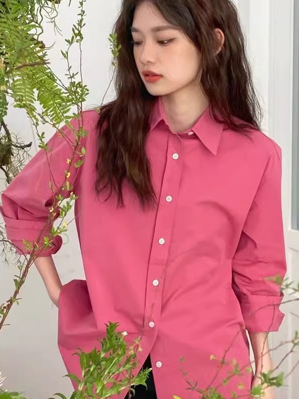 Vintage Fashion Hong Kong - Camicia Casual Primaverile Stile Hong Kong,