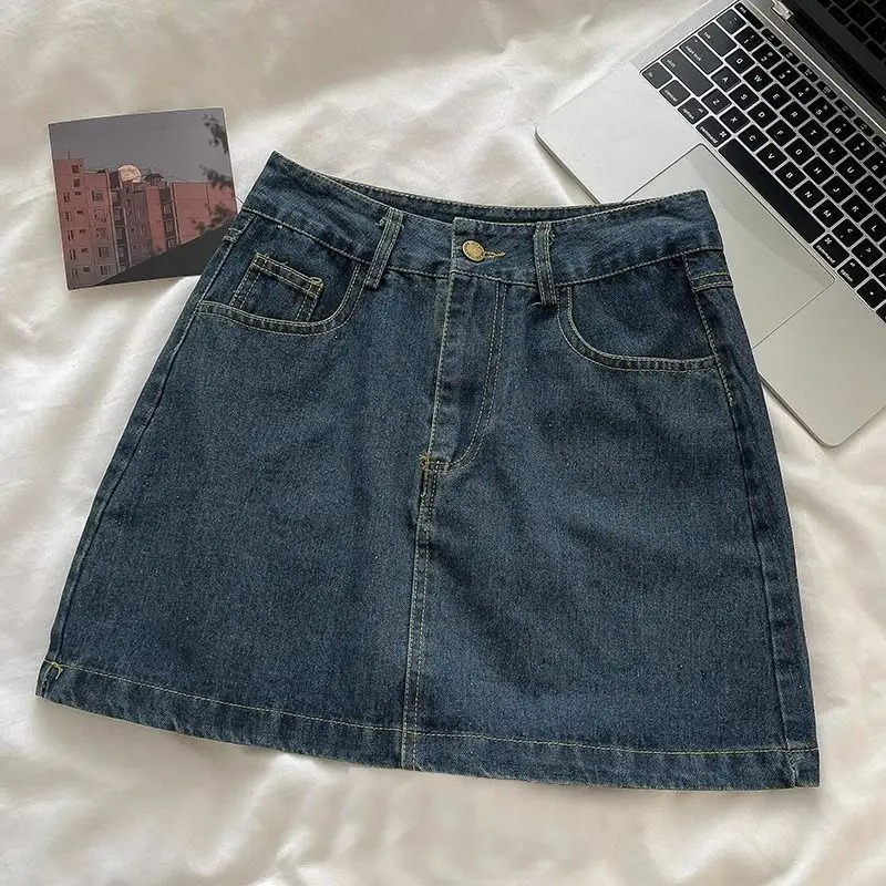 Usa Vintage Fashion - Set gonna in denim Y2K: giacca