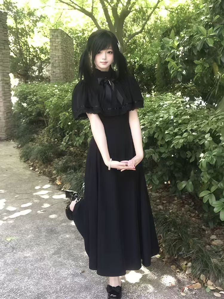 Vintage Fashion Retro Outfit - Abito retrò in pizzo sottile Harajuku