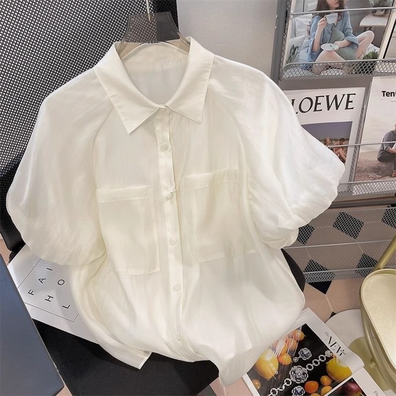 Vintage Fashion Hong Kong - Camicia da donna a maniche a