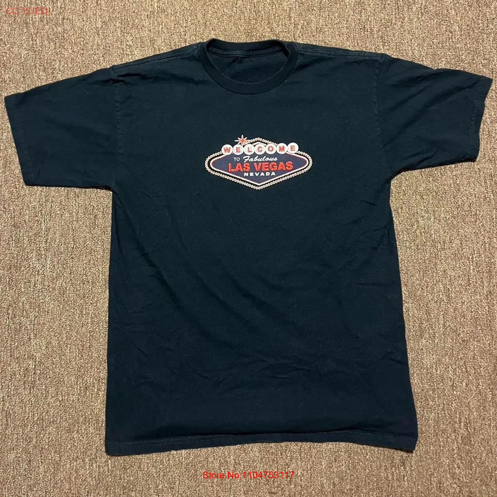 Vintage Fashion Las Vegas - T-shirt vintage Navy e Rosso di