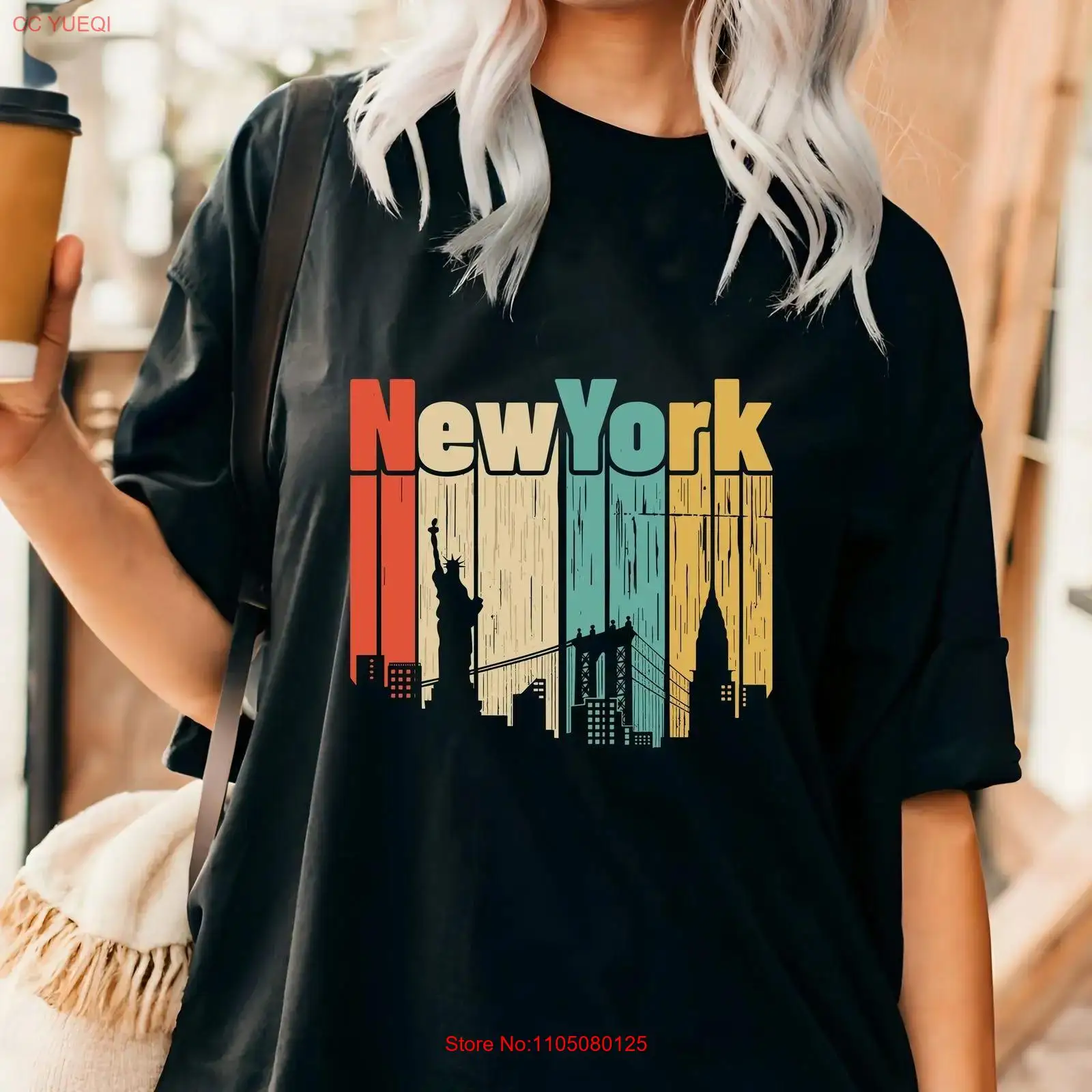 Vintage Fashion York - Maglietta retrò New York USA Travel