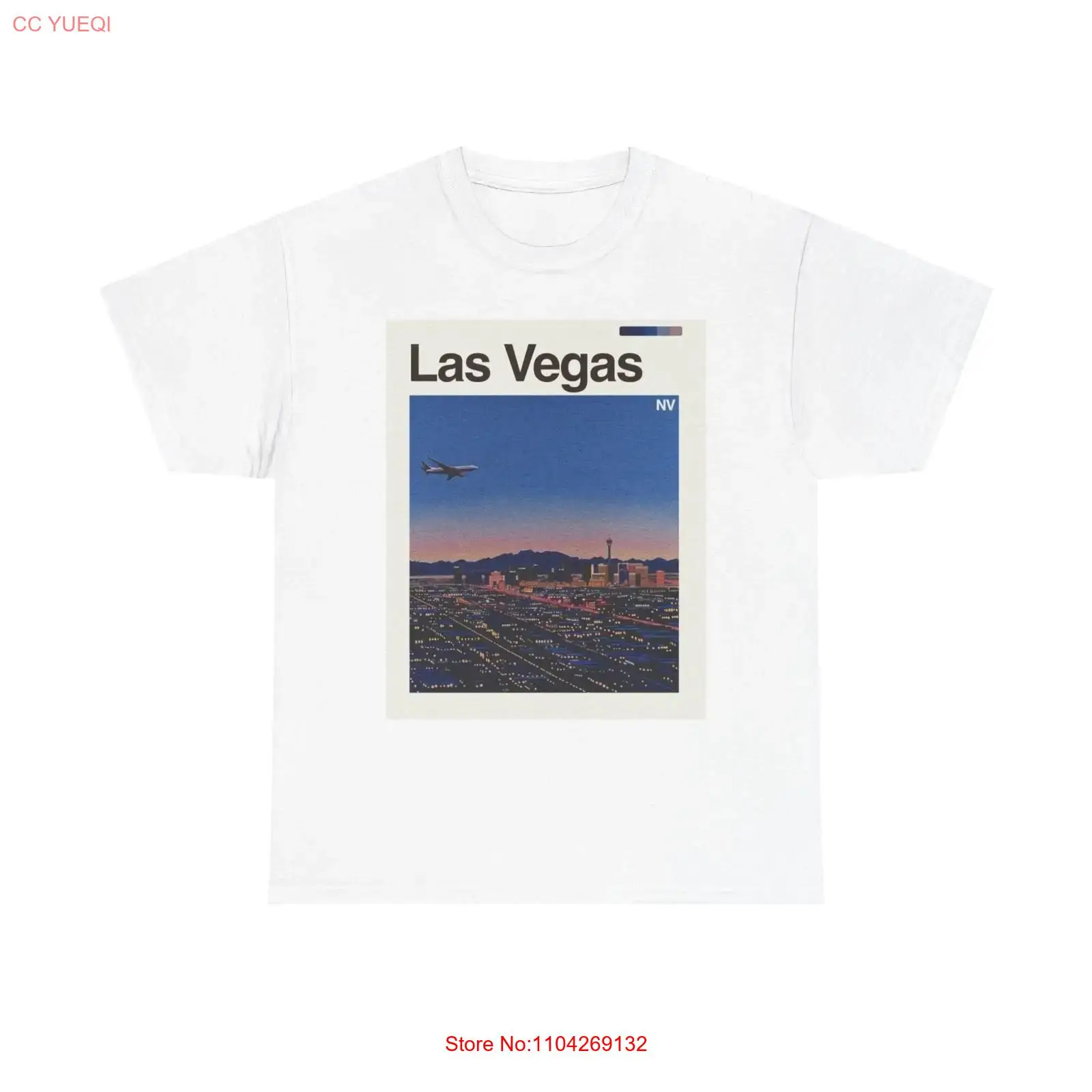Vintage Fashion Las Vegas - T-shirt retrò Las Vegas in cotone,