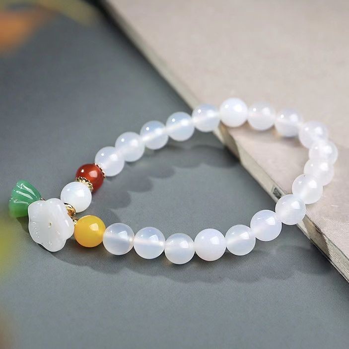 Bracciale in agata bianca con  - Vintage Fashion Tiktok recensione e prezzo