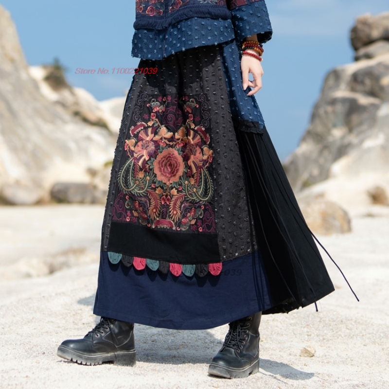 2026 gonna patchwork in denim  - Denim Skirt Midi Vintage recensione e prezzo