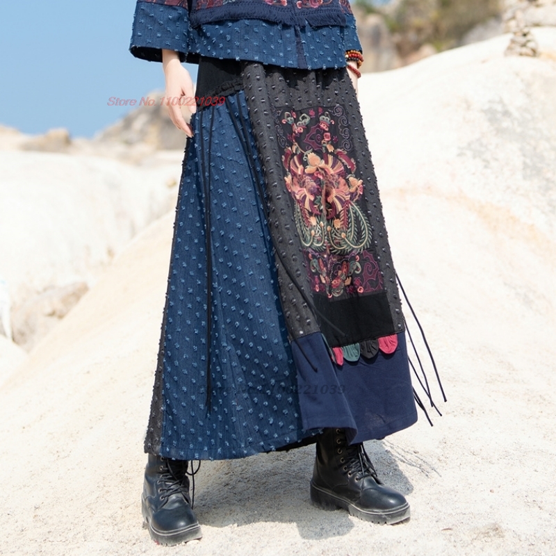 2026 gonna patchwork in denim  - Denim Skirt Midi Vintage recensione e prezzo