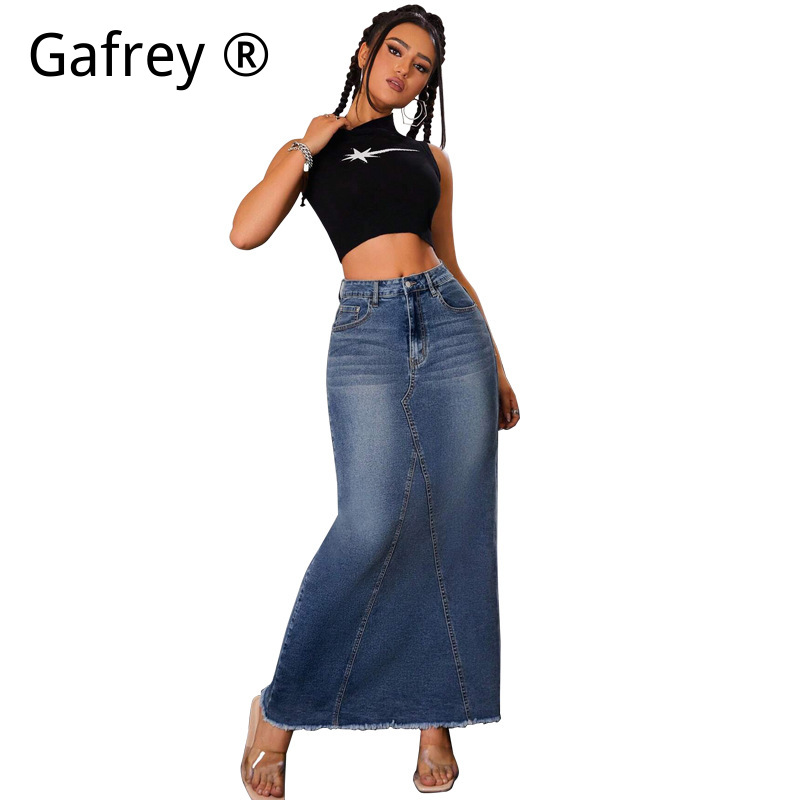 Gonna midi in denim da donna a - Denim Skirt Midi Vintage recensione e prezzo