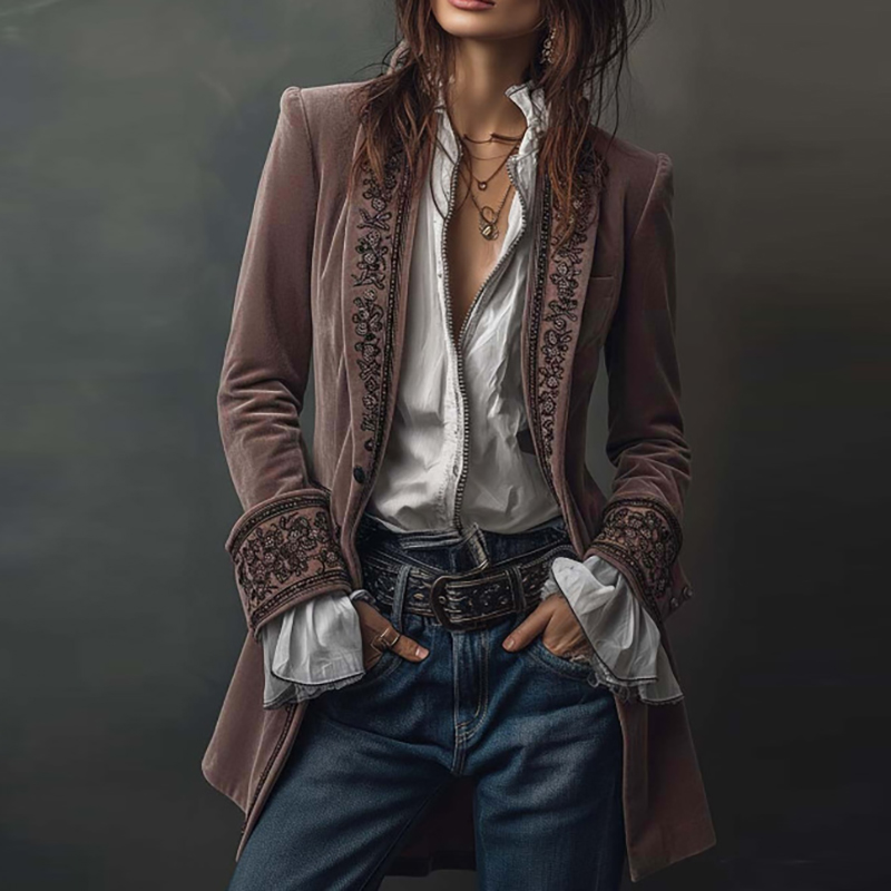 Nuove donne cappotti e giacche - Velvet Blazer Vintage recensione e prezzo