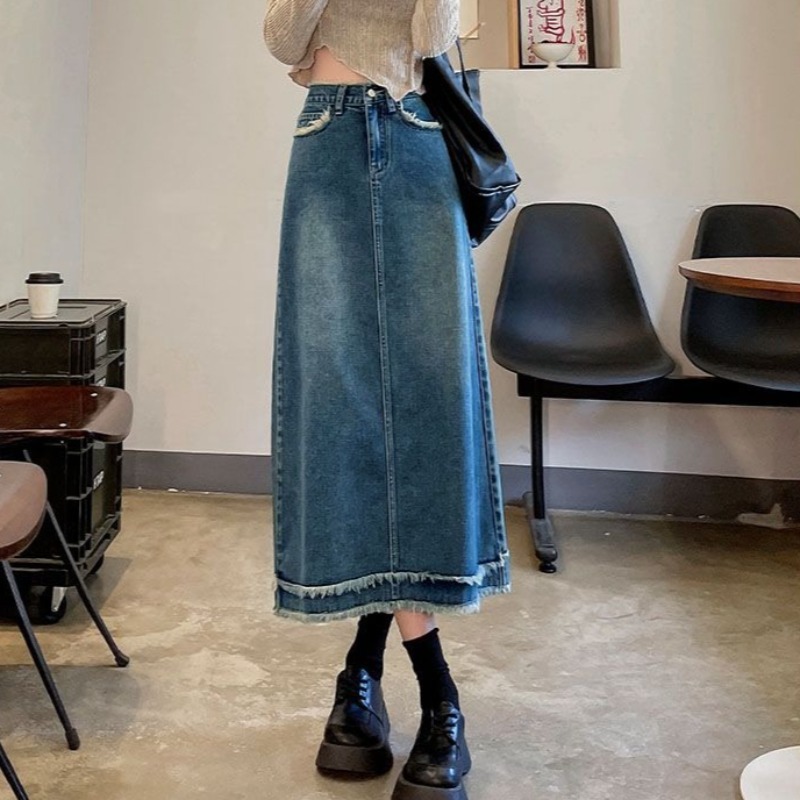 Gonne Donna Midi Moda Vita Alt - Denim Skirt Midi Vintage recensione e prezzo