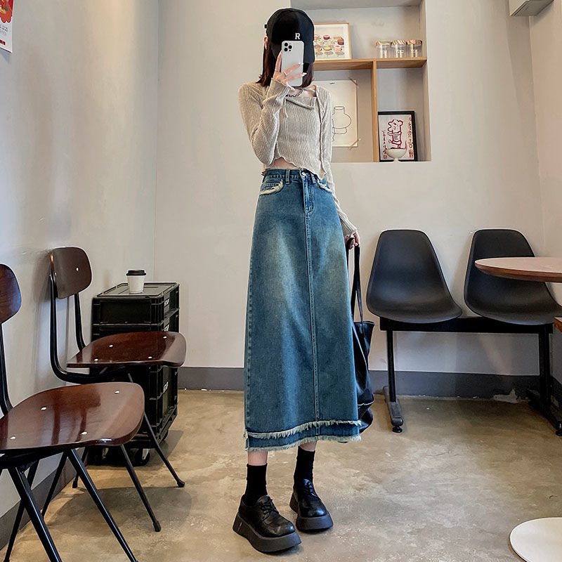 Gonne Donna Midi Moda Vita Alt - Denim Skirt Midi Vintage recensione e prezzo