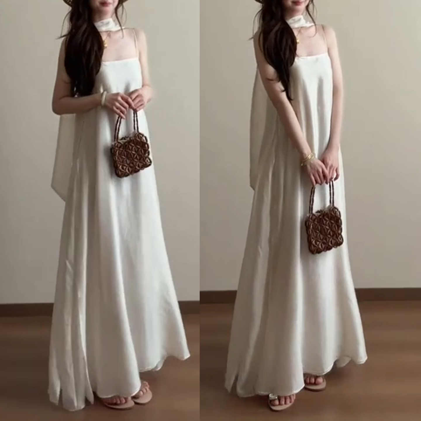 Abito Lungo Estivo Bianco con  - Vintage Fashion Tiktok recensione e prezzo