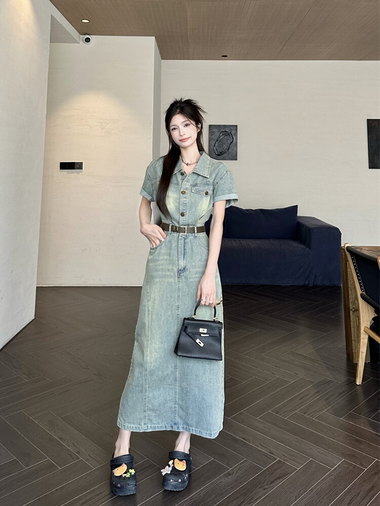 Abito midi in denim vintage am - Denim Skirt Midi Vintage recensione e prezzo