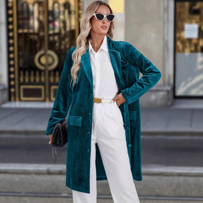 Nuovo Cappotto Trench in Vellu - Velvet Blazer Vintage recensione e prezzo