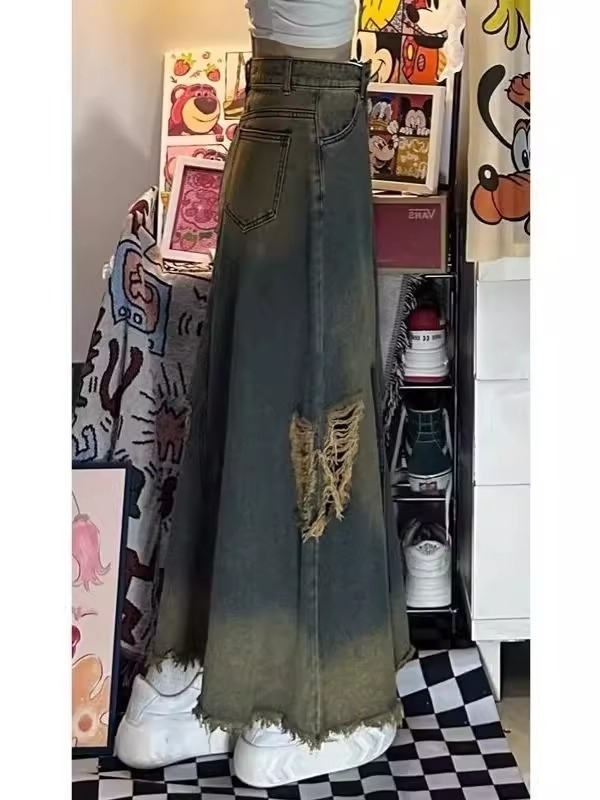 Gonna midi in denim a vita alt - Denim Skirt Midi Vintage recensione e prezzo