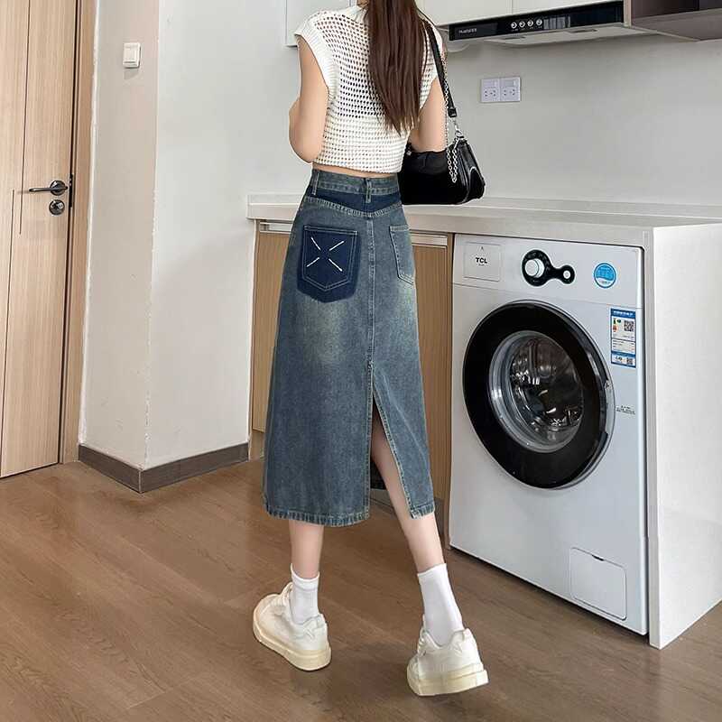Nuova Gonna Midi in Denim a Vi - Denim Skirt Midi Vintage recensione e prezzo