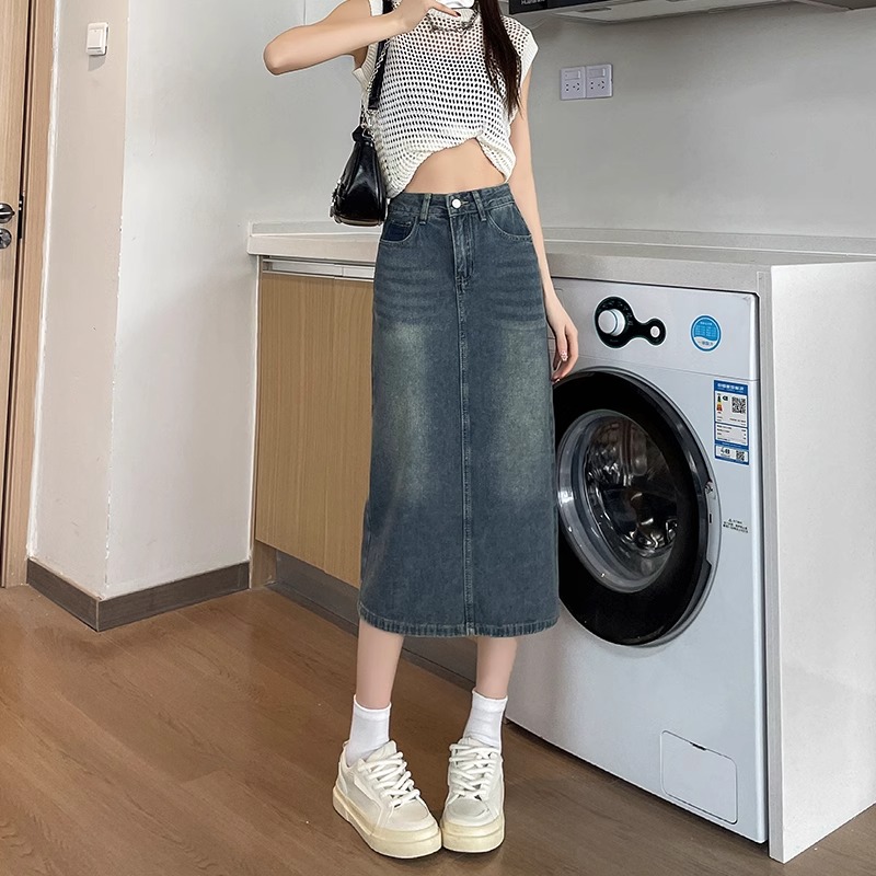 Nuova Gonna Midi in Denim a Vi - Denim Skirt Midi Vintage recensione e prezzo