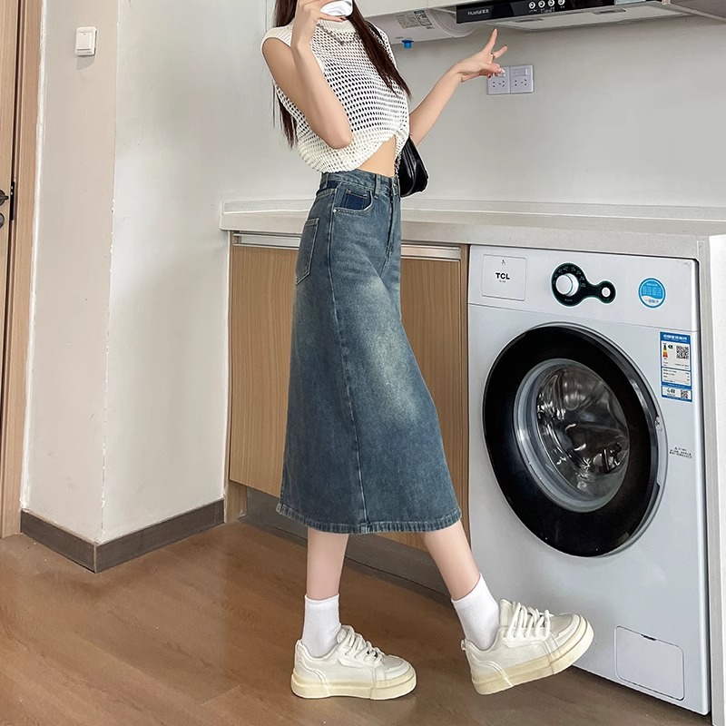 Nuova Gonna Midi in Denim a Vi - Denim Skirt Midi Vintage recensione e prezzo